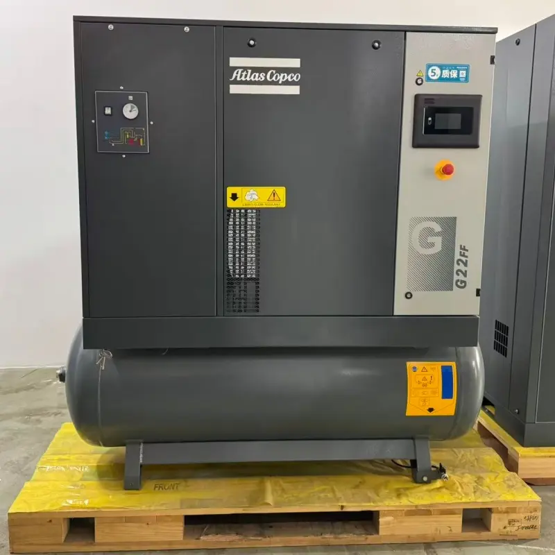Atlas Copco G22FF 22kW 30HP Oil Injected Rotary Screw Air Compressor para sa Industrial Manufacturing
