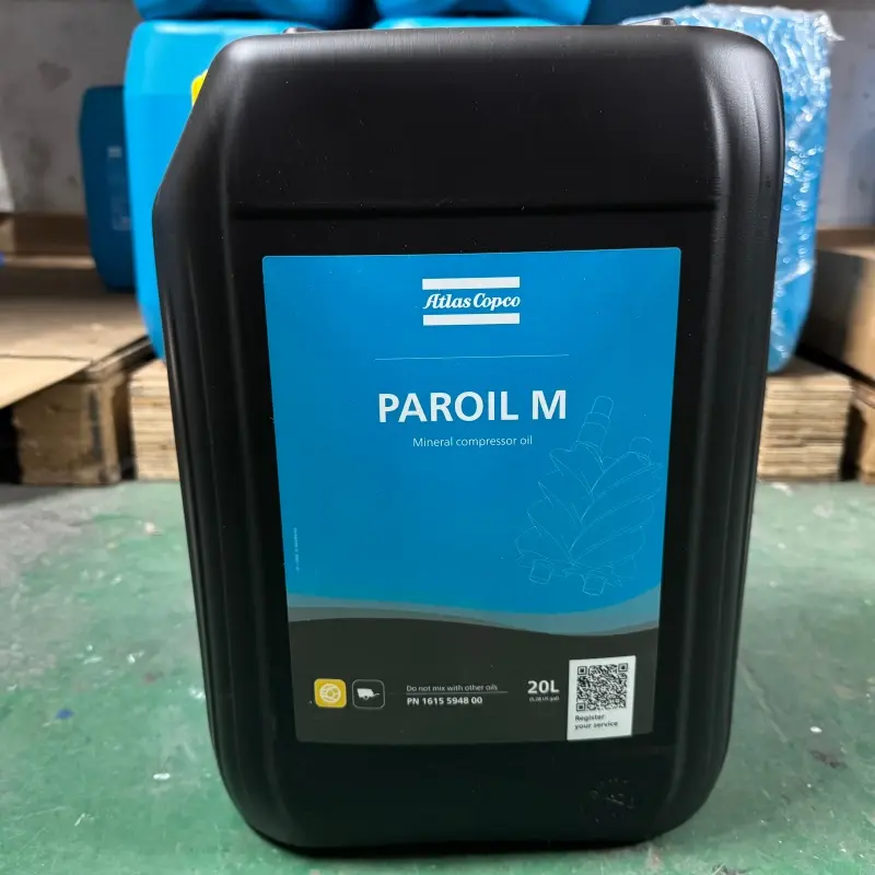 Atlas Copco Oil 1615594800 Paroil M Mineral Lubricant para sa Portable Compressors Genuine