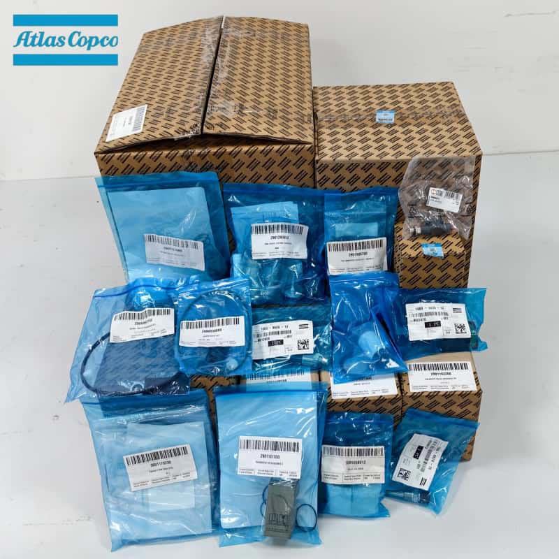 Atlas Copco Original Genuine Air Compressor Spare Parts Oil Separator Filter Valve Unloader Service Kit Sensor EWD Drain